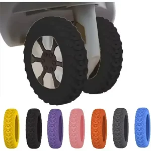8Pcs Silicone Wheel Protectors Luggage Shoes Reduce Noise Wheels