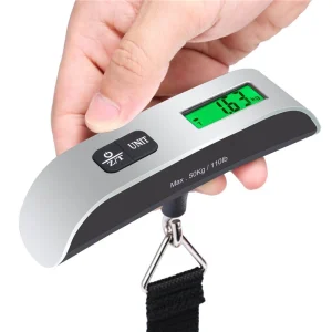 Portable Electronic Luggage Scale Digital LCD Display 110lb/50kg Hang Suitcase Weighs Baggage